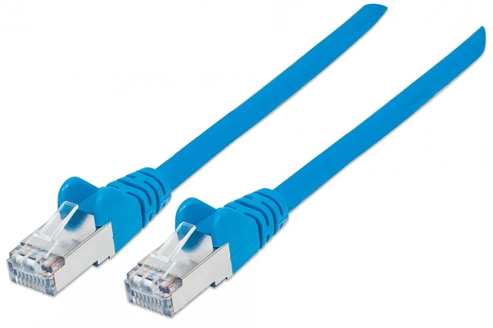 Intellinet 350747 cabo de rede Azul 1,5 m Cat6a S/FTP (S-STP) 350747