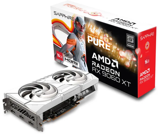 Gráfica Sapphire Radeon RX 9060 XT Pure OC 16GB GDDR6