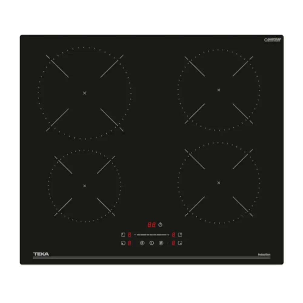 Placa de indução de Encastre Teka IBG 64000 SSM 4 Zonas 7400W Preta