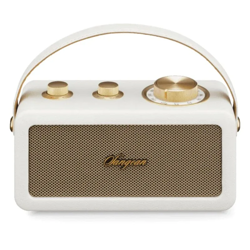 Sangean RA-101 Coluna Portátil Retro com Radio Ivory Gold