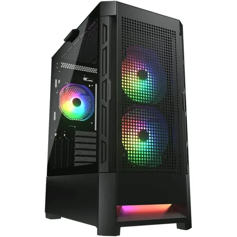Caixa de Computador Cougar AirFace RGB Mid Tower Vidro Temperado USB 3.0 Preta