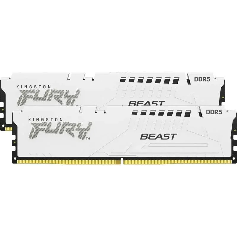Memória RAM Kingston FURY Beast White DDR5 5200MHz 32GB 2x16GB CL40