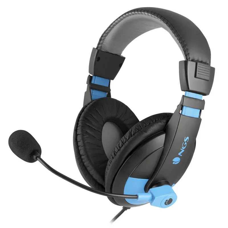 NGS MSX9 Pro Headset com Microfone Azul