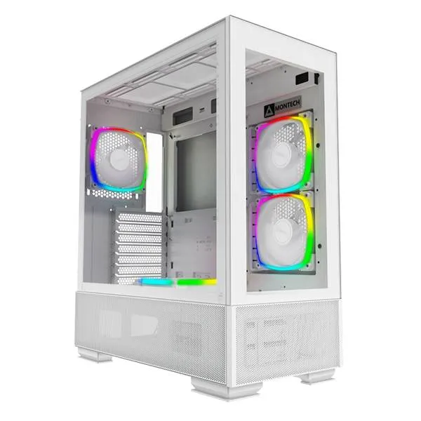 Caixa ATX Montech SKY TWO Vidro Branca