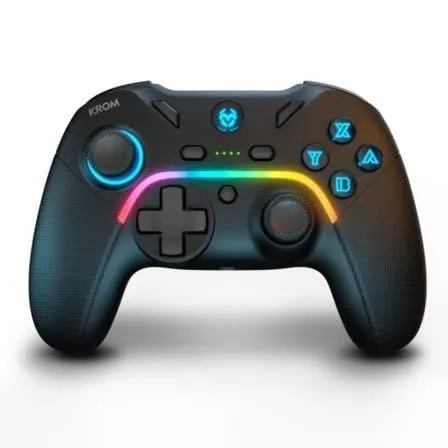 Comando Gaming Kayros RGB Sem Fios Avançado Preto