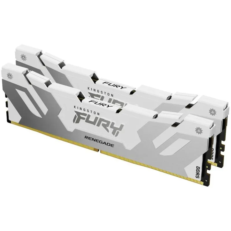 Memória RAM Kingston FURY Renegade Memórias RAM 32GB (2x16GB) DDR5 8000MHz CL38 Intel XMP Brancas