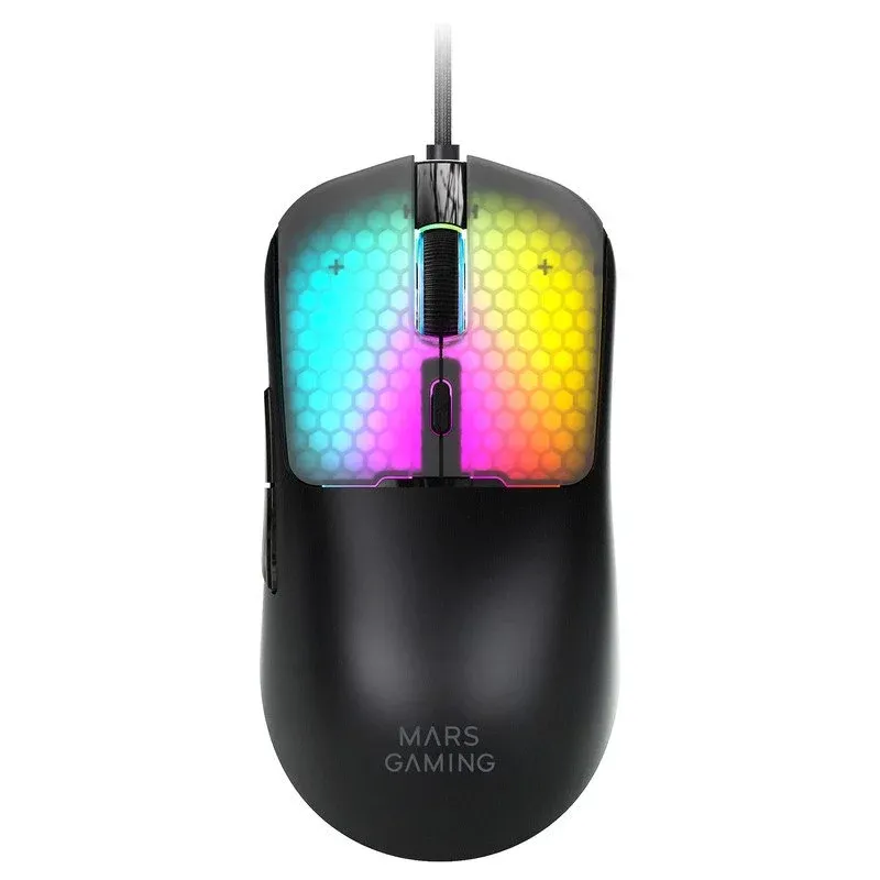 Rato Mars Gaming MM-VIPER USB-A USB-C 12800 DPI RGB Chroma 56g Preto