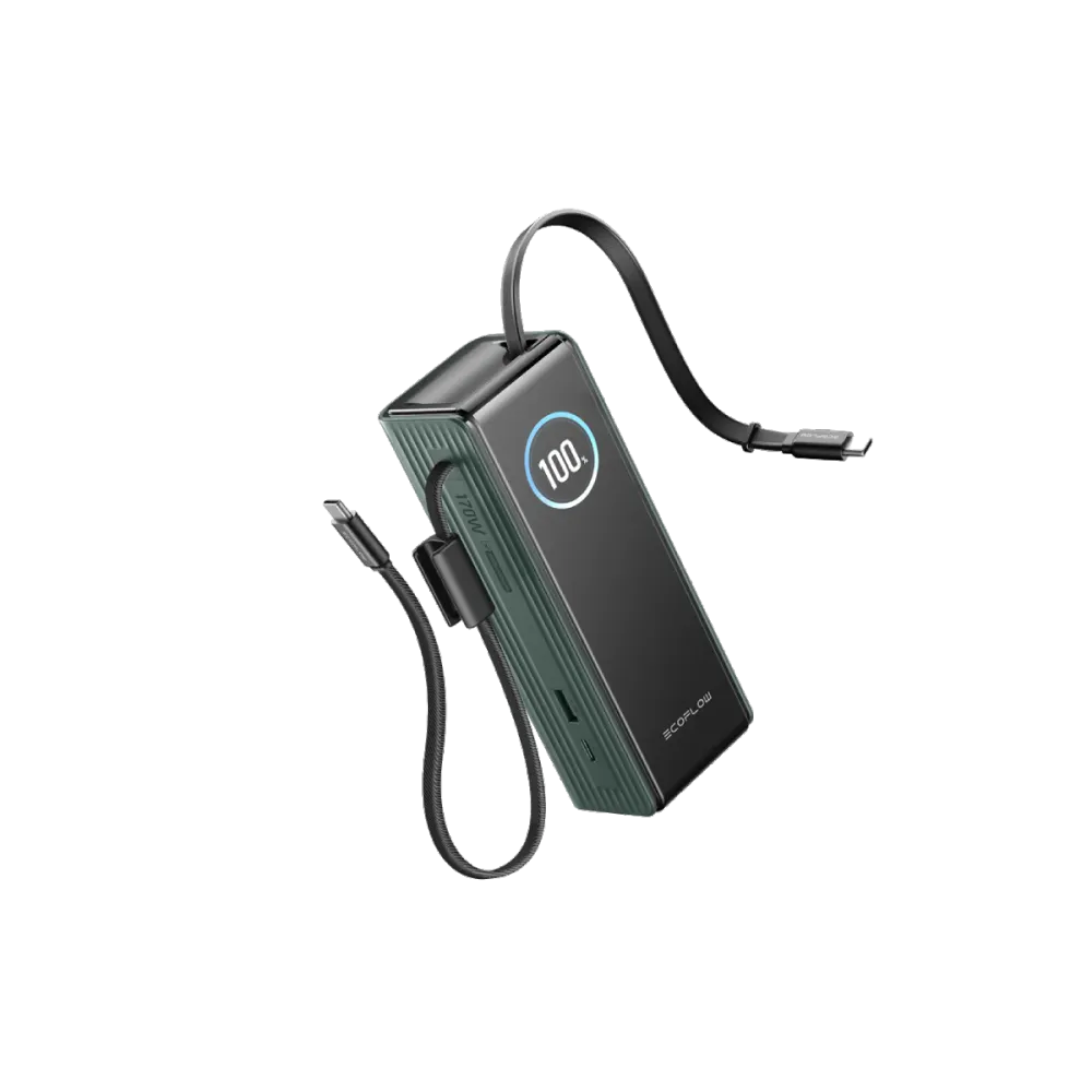 Powerbank EcoFlow Rapid c/Cabos 25000mAh 170W Verde
