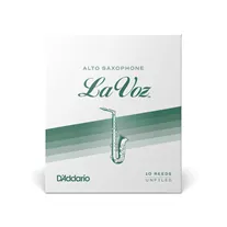 Palheta Sax Alto D'Addario La Voz Medium Soft Cx 10-Un