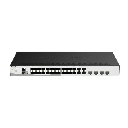 D-Link DXS 3130-32S - Interruptor - L3 - Administrado - 28 x 1/10GBase-X SFP+ + 4 x 10 Gigabit / 25 Gigabit SFP28 - montável em trilho