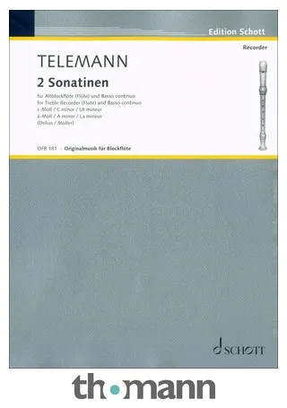 Schott Telemann 2 Sonatinen