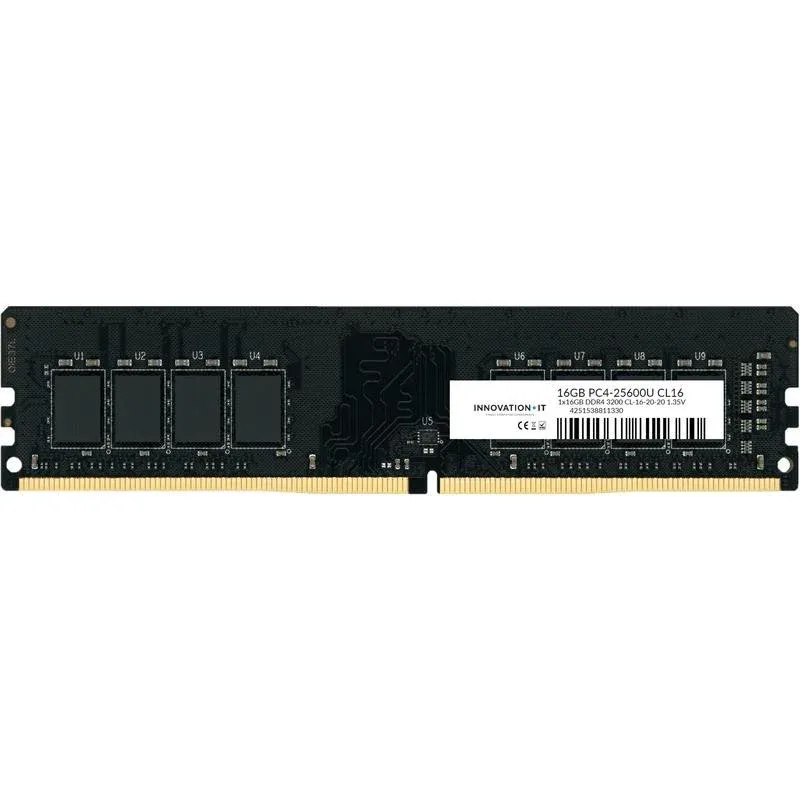 Memória RAM Innovation IT 3200 16GB 1x16GB DDR4 3200MHz CL16 1,35V 8-Chip