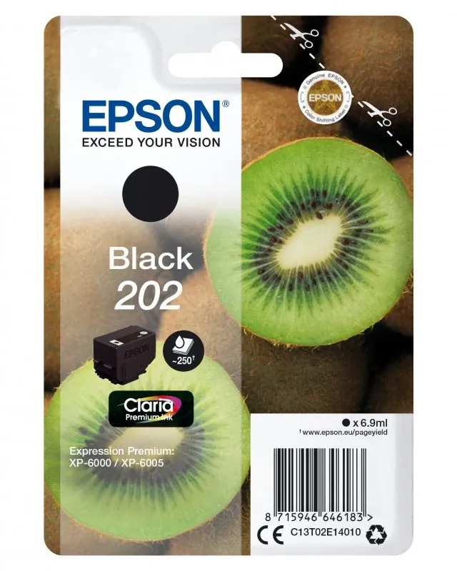 Tinteiro EPSON 202 Preto - Expression Premium XP-600x/610x