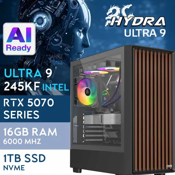 PC Gaming HYDRA-56U5V3 - U5 245KF | RTX5070 12GB | 16GB | M.2 1TB