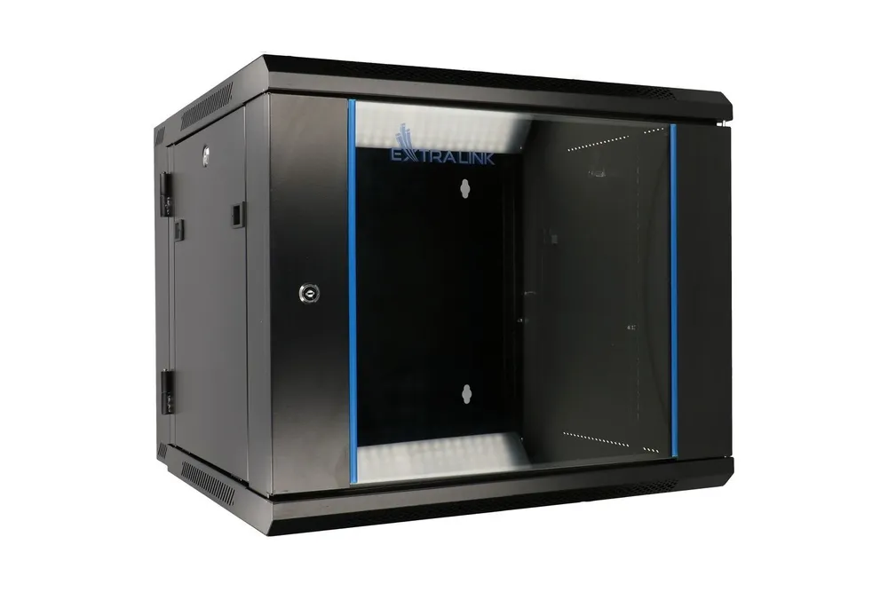 Extralink 6U 600x600 AZH Preto | Armário de rack | montado EX.12929