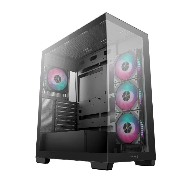 Caixa de Computador DeepCool CG580 4F Caixa ATX Vidro Temperado com 4x Ventoinhas RGB Preta