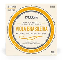 Jogo cordas viola brasileira Daddario EJ82B