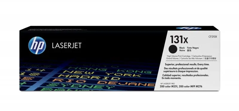 HP 131x - Alto Rendimento - preto - original - LaserJet - cartucho de toner (CF210X) - para LaserJet Pro 200 M251n, 200 M251nw, 200 M276nw, MFP M276n, MFP M276nw