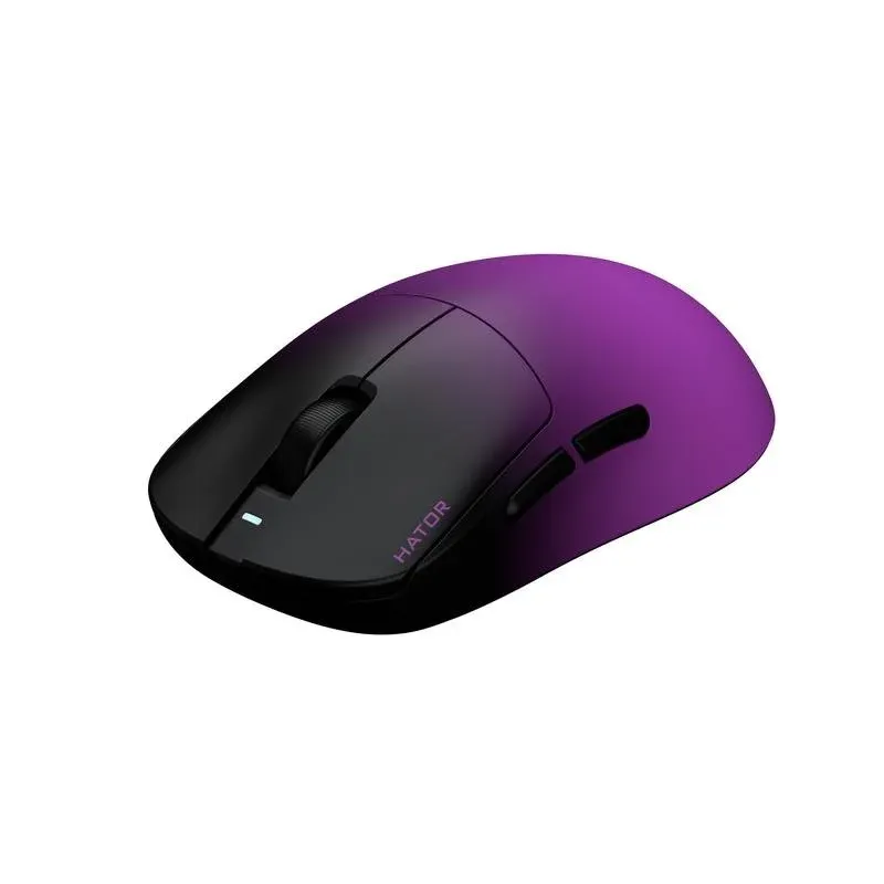 Rato Hator Quasar 3 Ultima Wireless 30000 DPI Preto Roxo Recarr.
