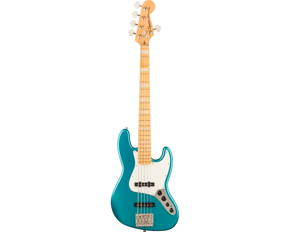 Squier by Fender Classic Vibe 70s Active Jazz Bass V MN PPG Ocean Turquoise