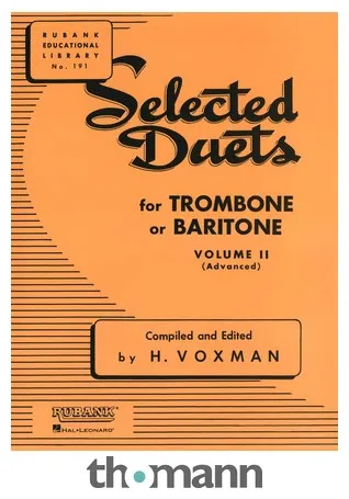 Rubank Publications Selected Duets for Trombone 2