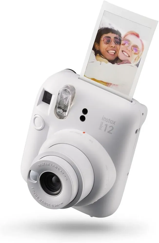 Câmera Fujifilm Instax Mini 12 Branca + 10 Fotos + Bolsas