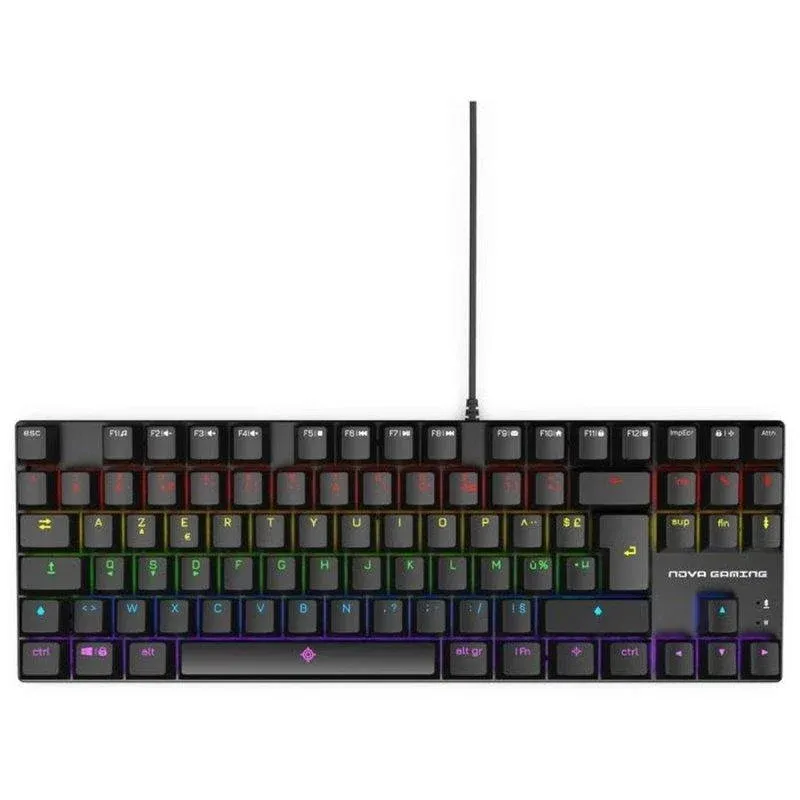 Teclado NOVA gaming Sculptor NG306117 TKL Azerty RGB com switches vermelhos