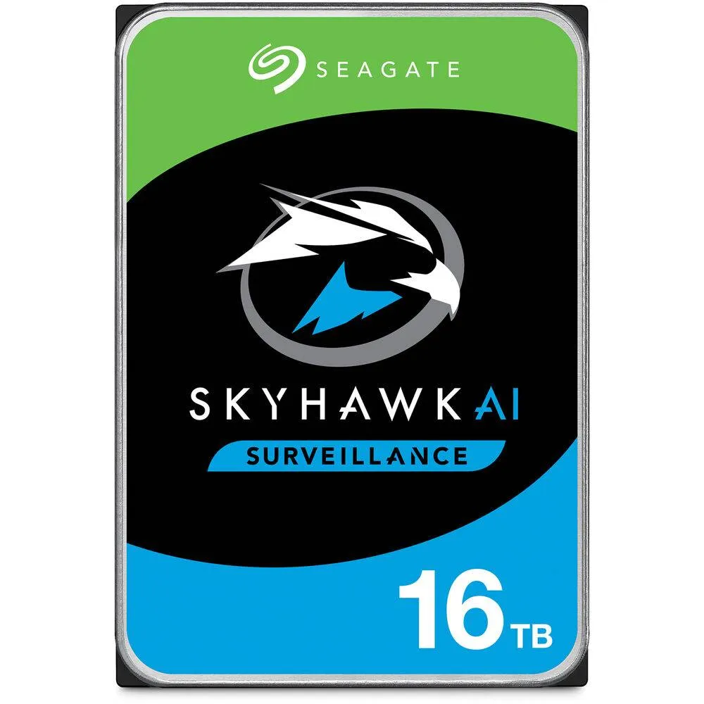 Disco Rígido 3.5 Seagate SkyHawk AI 16TB 512MB Cache 285MB/s SATA 6Gb/s