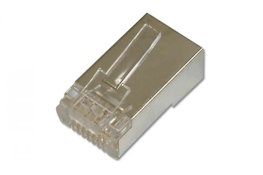Conector modular CAT 6, 8P8C, blindado, para cabo redondo AK-219603