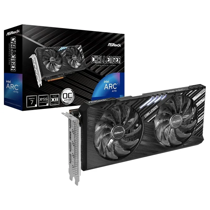 Asrock Challenger SE Intel Arc A770 16GB GDDR6 Placa Gráfica HDMI Tri DisplayPort PCIe