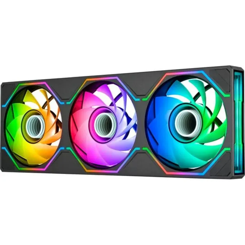 Refrigeração Ar Thermaltake 3x120 mm PWM RGB Endereçável 500-2000 rpm