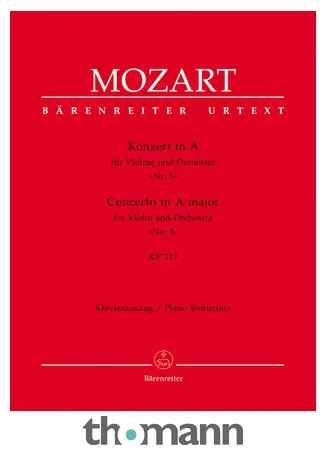 Bärenreiter Mozart Violinkonzert Nr. 5