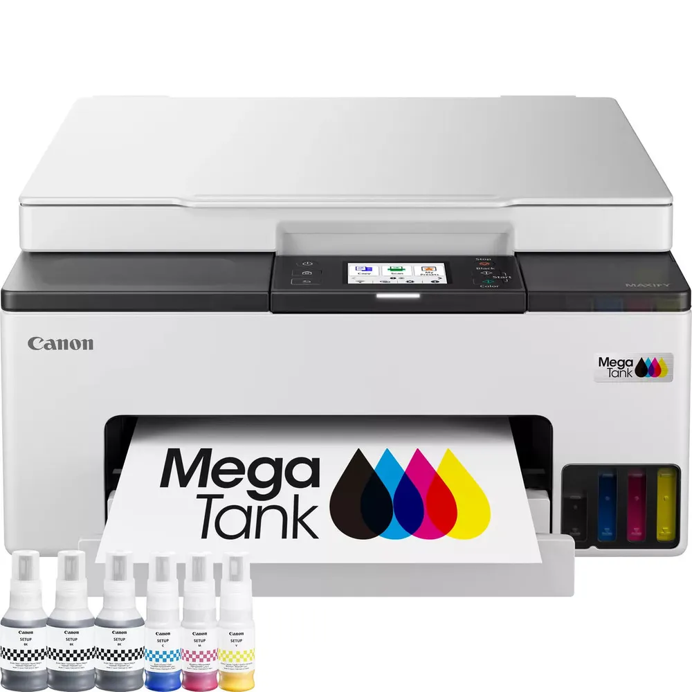 Impressora Multifunções Canon MAXIFY GX1051 MegaTank WiFi/Duplex Branca