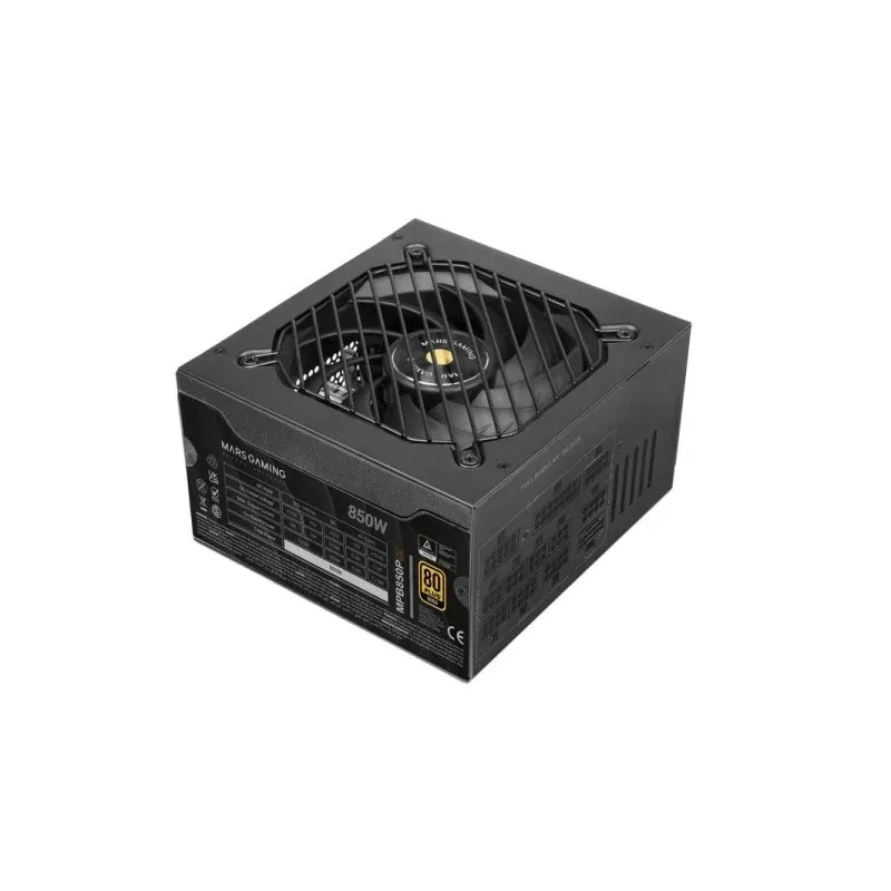 Fonte Alimentação Mars Gaming MPB850PSI Fonte de Alimentação ATX Full Modular 850W 80Plus Gold com Garantia 10 Anos Preta