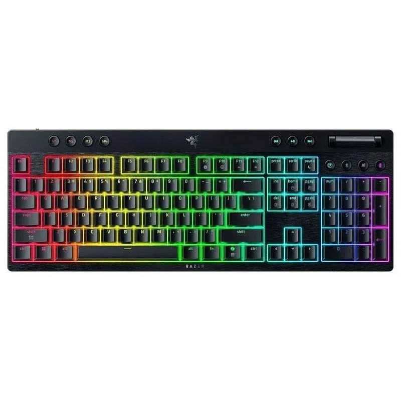 Teclado Razer BlackWidow V4 X mecânico RGB full size QWERTY Nordic