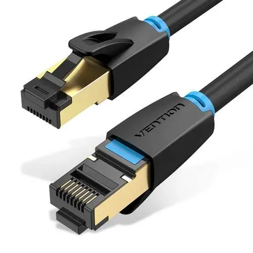 Cabo de Rede Vention IKABH 2 m Cat8 S/FTP (S-STP) Preto