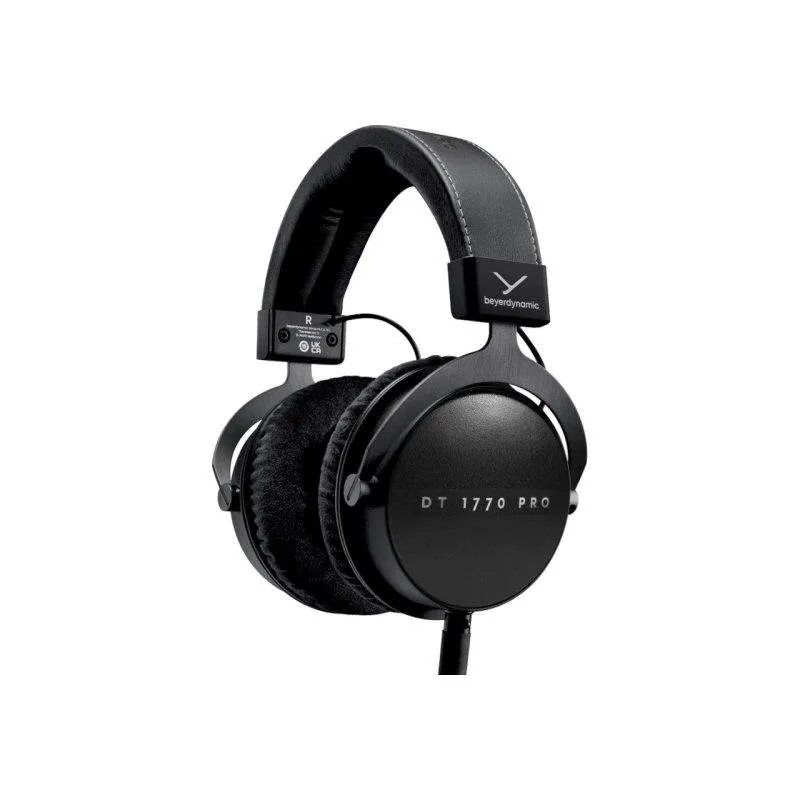 Auriculares Beyerdynamic DT 1770 Pro Mk II com fio, mini XLR, uso em estúdio, pretos