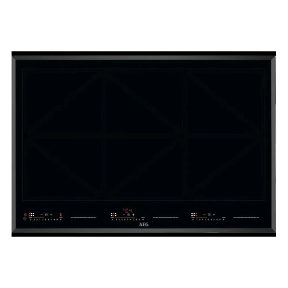 Placa de Indução AEG 6 Zonas 7200W Preta - IKK86683FB