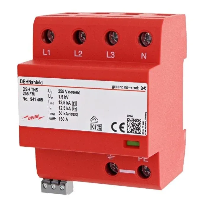 Limitador de Sobretensão AC DEHN TIPO 1+2 DSH TNS 255 (941 941405