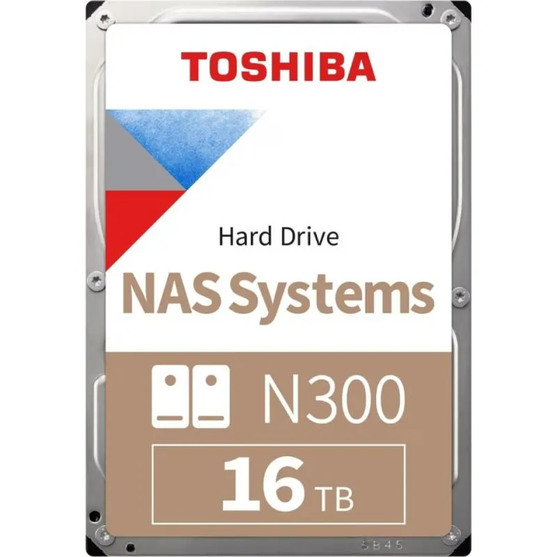 Disco Rígido Toshiba N300 16TB NAS SATA III 7200rpm 512MB Cache CMR Bulk