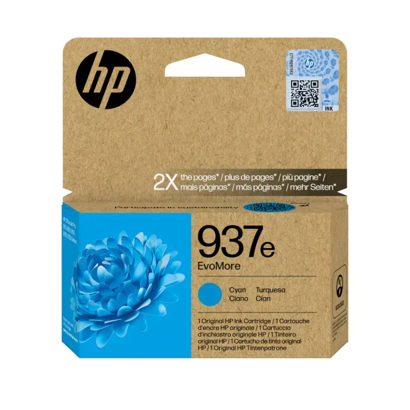 HP 937E EVOMORE CYAN INK