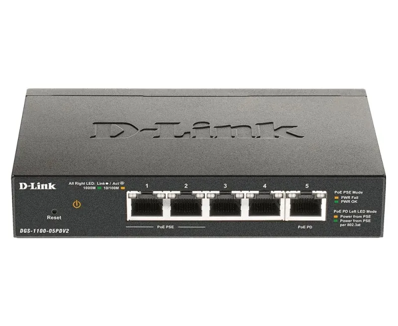 5-PORT POE GIGABIT SMART MANAGED