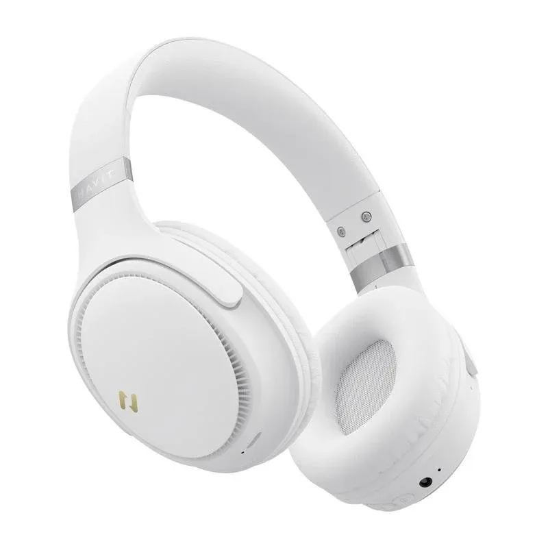 Auriculares HAVIT Pro ANC Bluetooth sem fios desportivos com microfone branco