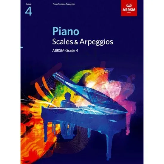 ABRSM LIVRO Piano Scales & Arpeggios Grade 4