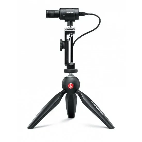 Shure PACK MICROFONE CONDENSADOR SUPORTE MV88+ Video Kit