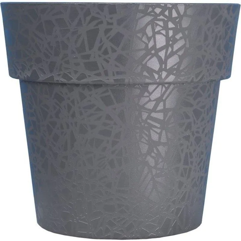 Vaso Riviera Terea Cinza Ø58 cm em Polipropileno com Borda Reforçada