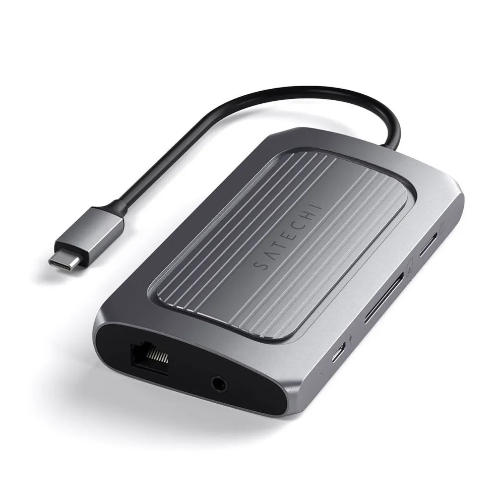 Adaptador Satechi USB-C Multiport USB4 c/ Ethernet Space Gray - Recondicionado