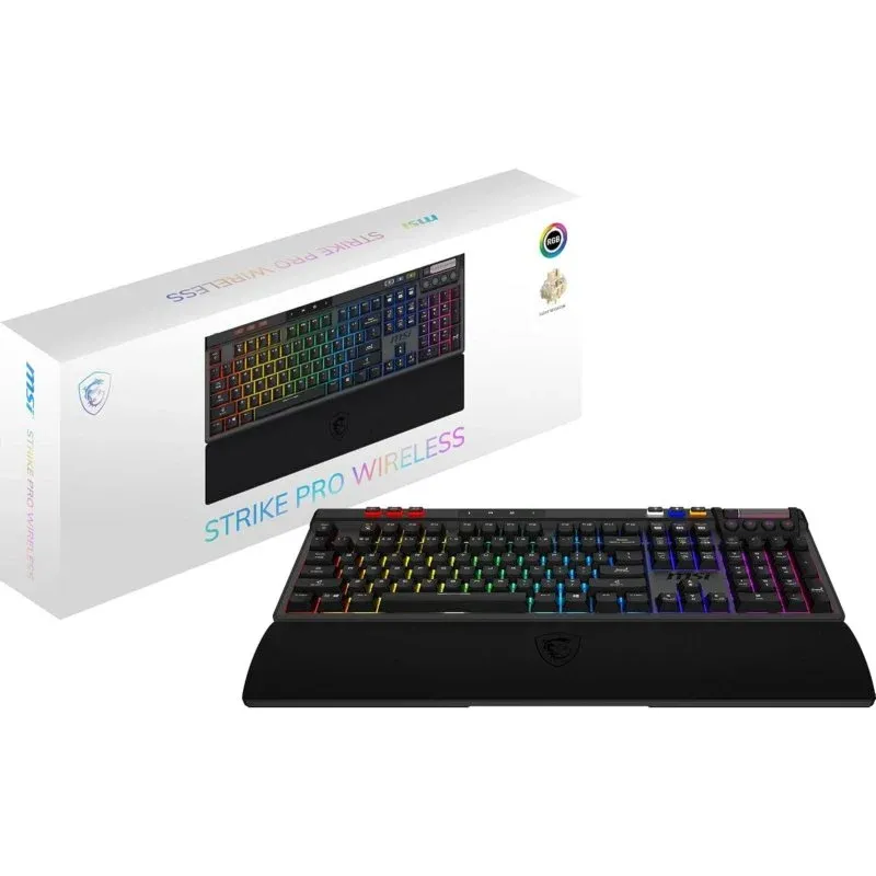 MSI Strike Pro Wireless Teclado Mecânico Sem Fios Retroiluminado RGB Hot-swap (ES)