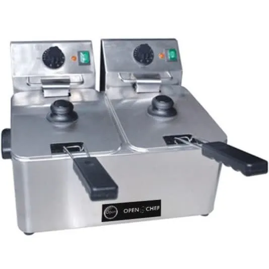 Fritadeira Aberta Norte Fd4+4 Prof 2500W X 2Ud,D 8,00L