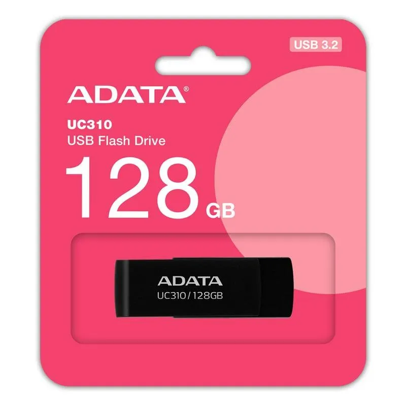 Pen USB ADATA UC310 128 GB USB-A 3.2 Gen 1 Preto Giratório